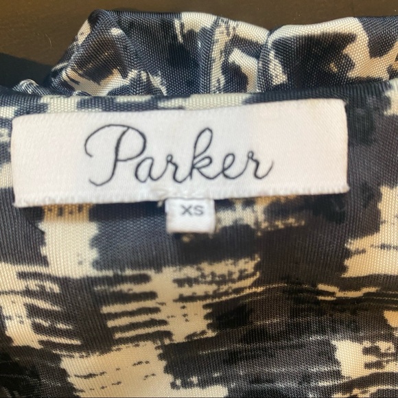 PARKER mini dress w/ elastic waist and snap v-neck - Picture 4 of 10